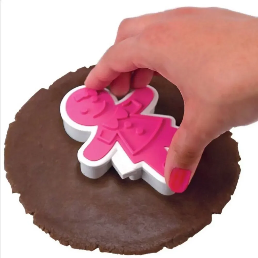 Tovolo Ginger Girl Cookie Cutter and 6 Stamps
